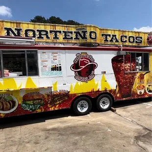 The front view of the taco truck