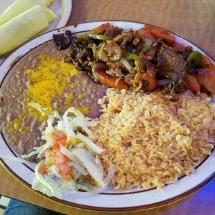 Beef fajitas