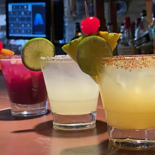 Happy Hour awaits!  Pineapple Margarita, La Nueva Margarita and our yummy Sangria!