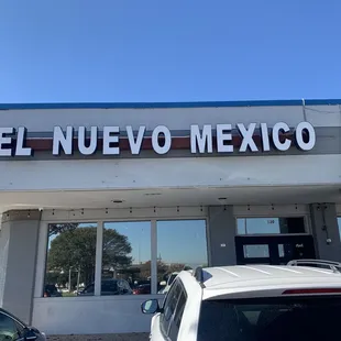  the front of the building