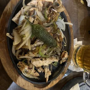 Chicken fajitas