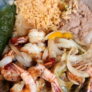 Shrimp Fajaita for one