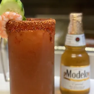 Michelada with choice of beer