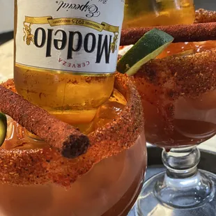 #michelada  #beer #cerveza #salsa #chips