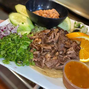 Handmade tortillas,tacos de asada,pastor,pollo,chorizo...