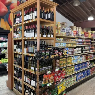 a wide selection of wine