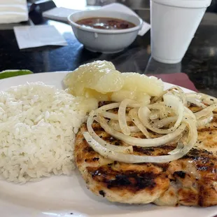 Chicken Breast with Brown Beans