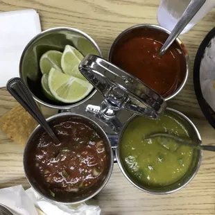 Free selection of salsa