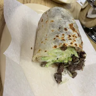 Steak burrito