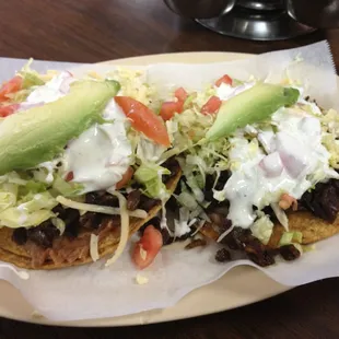 Carne asada tostadas