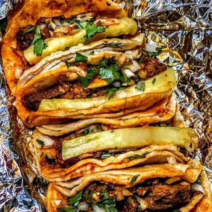  close up of a taco sandwich