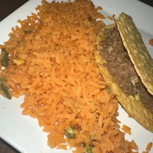 Kids Taco and double rice