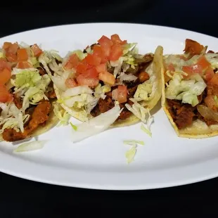 Soy curl tacos! So good.