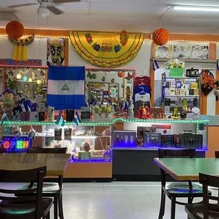 the interior of the restaurant