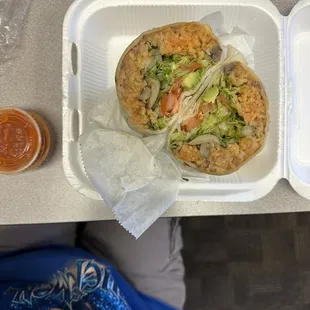 Veggie burrito