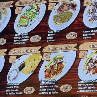pizza, menu