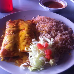Chicken enchiladas