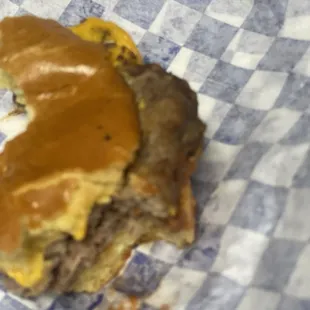 The best cheese Burger and vanilla frappe  do delicious