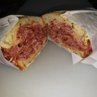 Pastrami Reuben sandwich