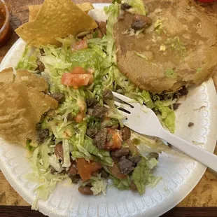 Carne asada gordita.