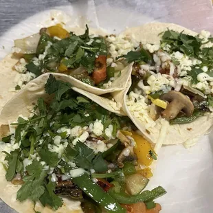 Veggie tacos - delish