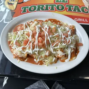 Entrée enchiladas