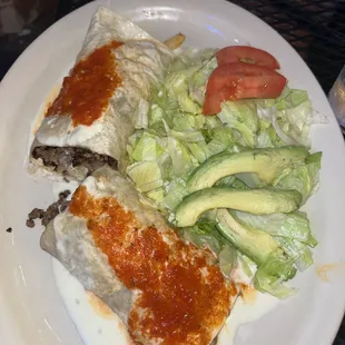 Carne asada burrito