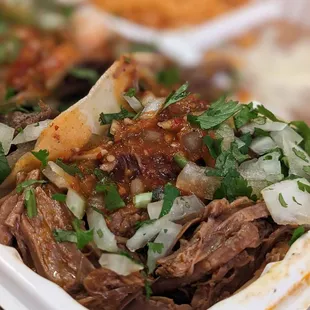 a close up of a plate of food