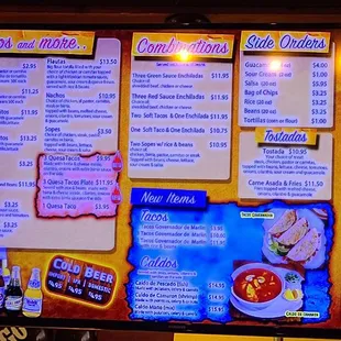 Menu Board  12-18-2023