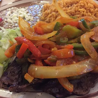 Bistek a la Mexicana Platillo