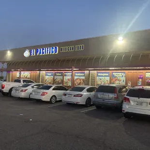 cars parked in a parking lot