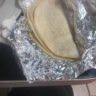 Just 2 tortillas for a whole fajita plate  Really???