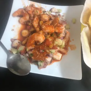 Tostada mixta