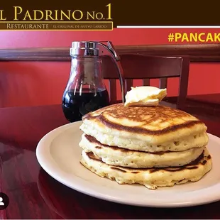 a stack of pancakes on a plate