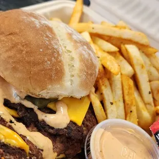 They call it a smash burgers but it's a trash burger