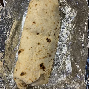 Bean and cheese burrito