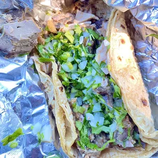 a close up of a taco