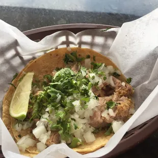 Corn Carnita Tacos