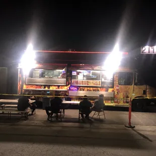 pizza, outside