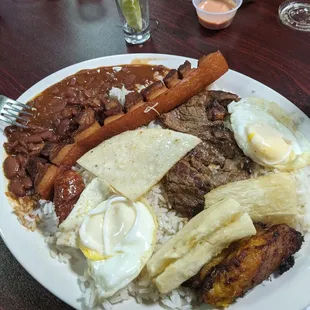 Surprise, more food underneath,