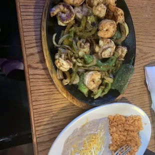 Fajita dinner, only got this bc of another picture someone posted on here. It was good but prefer beef insteadof shrimp.