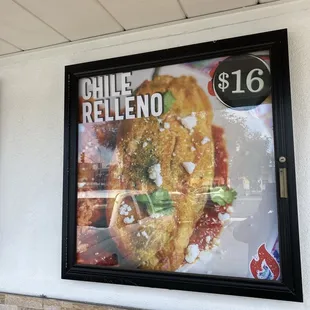 Bra $16 for chile relleno