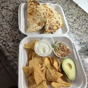 La Bipolar Steak and Chicken Quesadillas