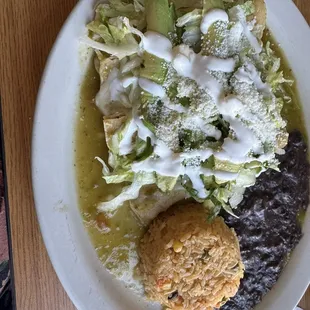 Enchiladas de Verdes