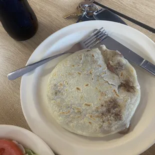 Pupusas cheese and beans