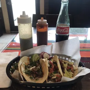 Tacos-chicken &amp; goat