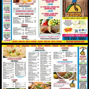 Paisano: Menu (03.2019)