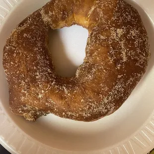 Fried donut w/sugar &amp; cinnamon...pretty good &amp; big!