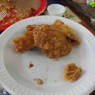 chicharrón with salsa verde