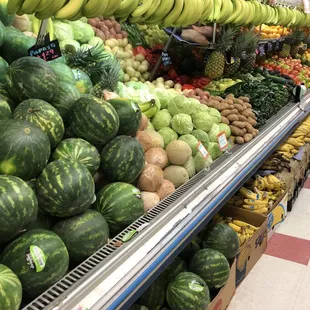 a variety of fruits and vegetables